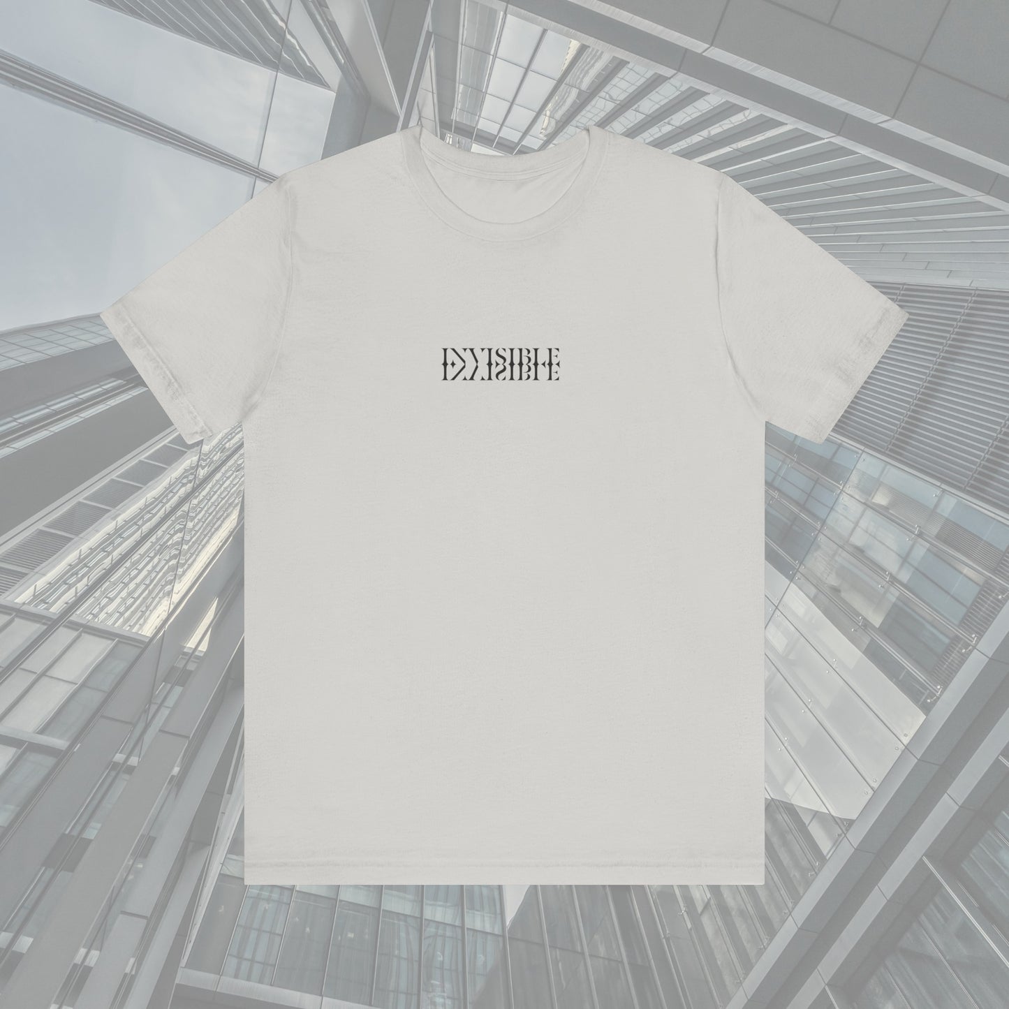 Unisex Minimalist Invisible Graphic Design Tshirt