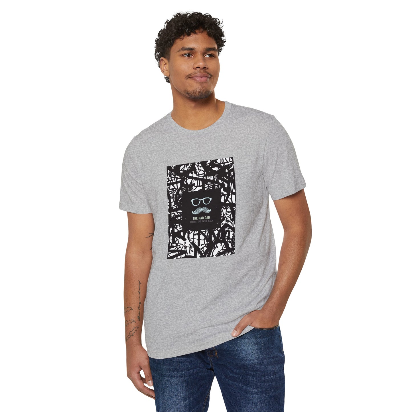 Rad Dad Recycled Organic T-Shirt: Cool and Sustainable Style for Dads