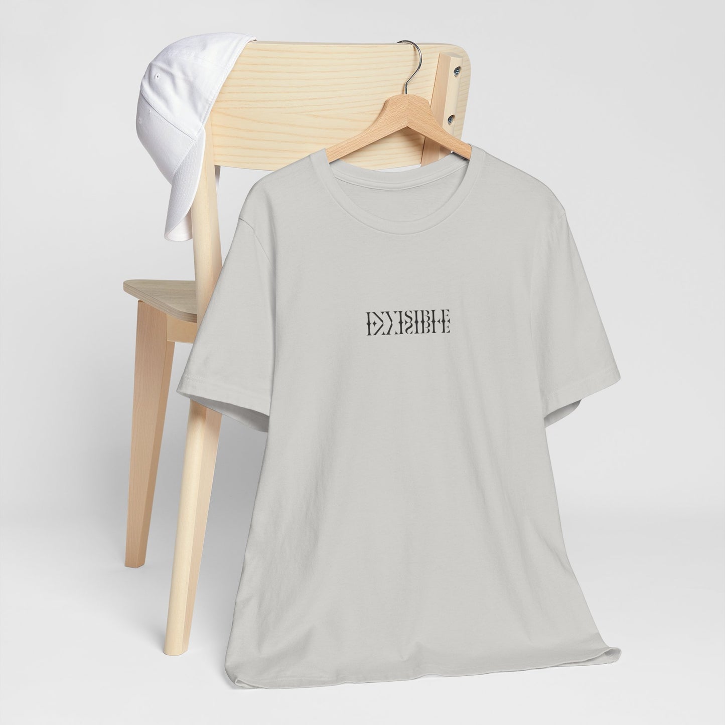 Unisex Minimalist Invisible Graphic Design Tshirt