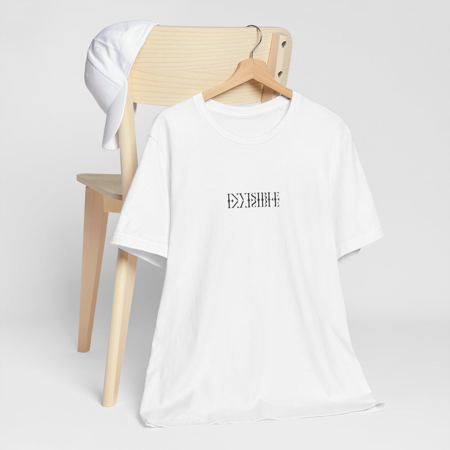 Unisex Minimalist Invisible Graphic Design Tshirt