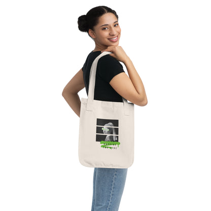 Pop Art Organic Girl With A Pearl Earring Canvas Tote Bag