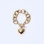 Heart Big Ring Bracelet