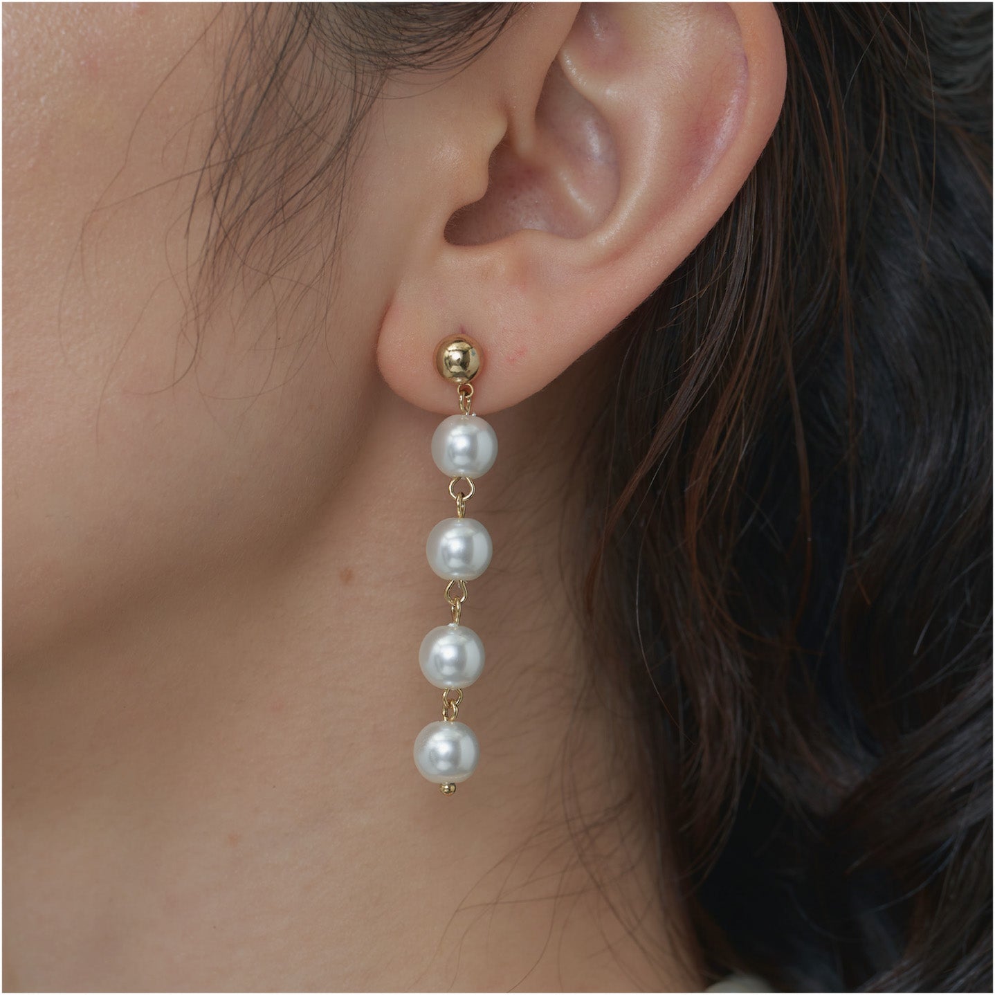 4 Pearl Earrings