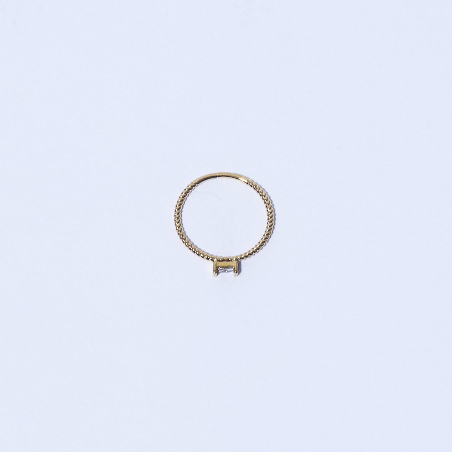 Classic Square Stone Pinky Ring