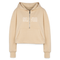 Women's Half Zip Logo Cropped Hoodie2 - nude